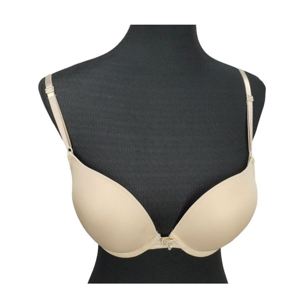 Smart & Sexy‎ Tan Push-Up Bra 34C Add 2 Cup Sizes Underwire Style #SA276 Padded